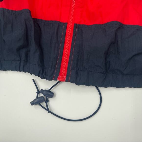 VINTAGE Converse Red, White and Blue Track Jacket Windbreaker - Picture 3 of 9